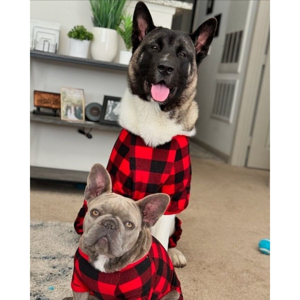 Wondershop Black/Red Buffalo Check Matching Family Medium Dog Pajamas